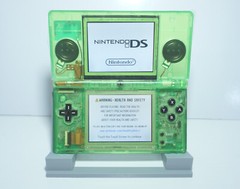 Nintendo DS Lite Transparent Clear Green & Black Handheld System with Charger