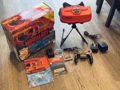 Nintendo Virtual Boy Console In Box Matching Serial Number # *NEEDS LENS REPAIR*