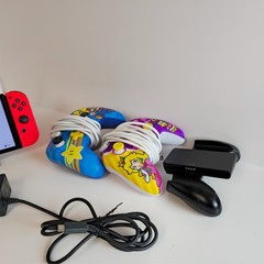 Nintendo Switch OLED BUNDLE Console Set Black/Blue/Red + Controllers + 128GB SD