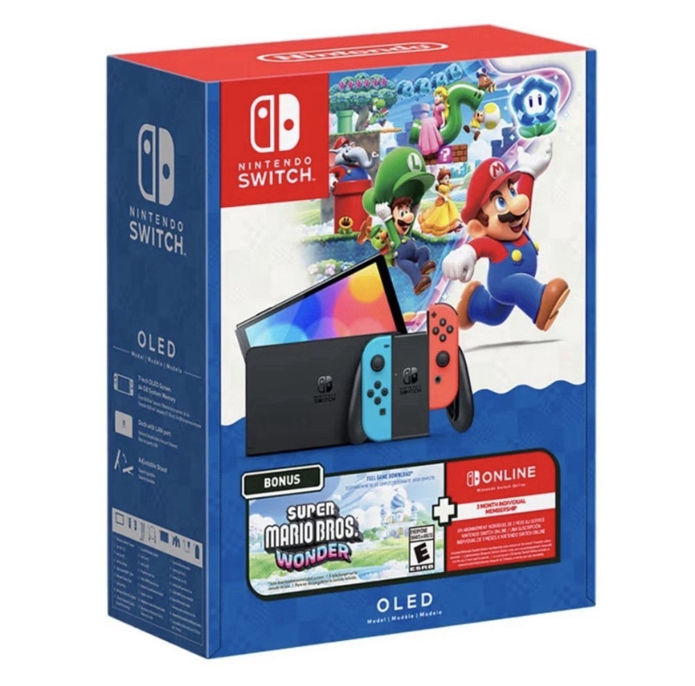Nintendo Switch OLED Model + Super Mario Bros. Wonder Bundle | New