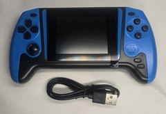 Q21 All Blue Handheld Game Console, 500 Retro preloaded games, 3.5″ HD Screen