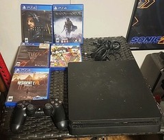Sony PlayStation 4 Slim 1TB Console – Jet Black + Other Stuff (Read Bottom Desc)