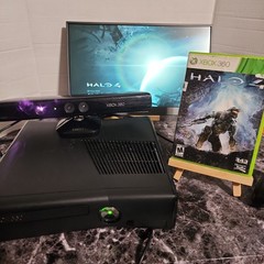 Microsoft Xbox 360 S 4GB Console Bundle Kinect Sensor 5 Games Tested Working OEM