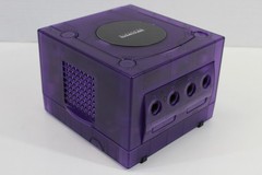 Nintendo Gamecube Console Clear Transparent Purple & AC NTSC-U/C DOL-001 GC RGB