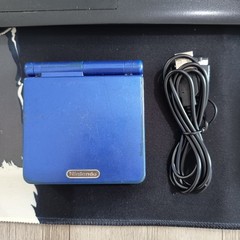 Nintendo Gameboy Advance GBA SP AGS-001 Dark Blue Handheld Console System Works