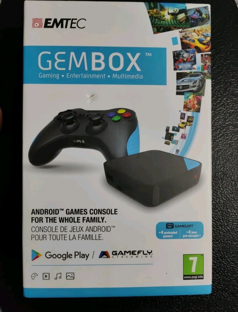 EMTEC Gem Box Android Game Console New In Box (Fast Shipping)