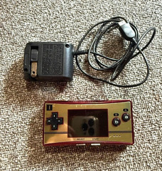 Nintendo Game Boy Micro OXY-001 Famicom 20th Anniversary Console + Adapter Japan