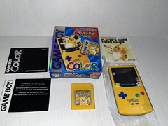 Nintendo Game Boy Color System – Pokemon PIkachu Yellow – With Original Box RARE