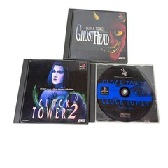 Sony PS1 SCPH-7000 Console Clock Tower Horror Bundle Japan Tested