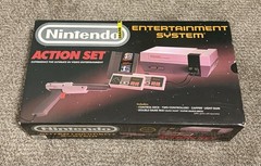 Original Nintendo NES Action Set System 100% CIB Complete Box NOT Working READ