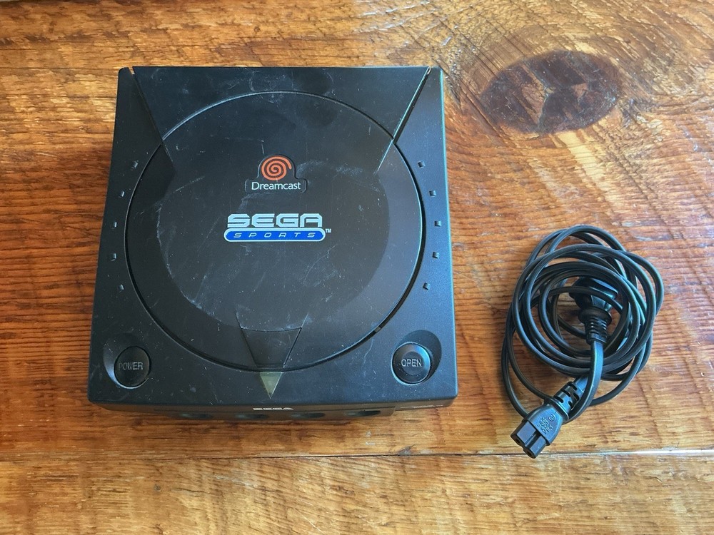 Sega Dreamcast Black Sports Console Only – W/ Power Cord Tested And Working