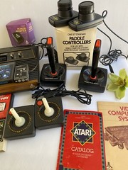 VINTAGE Atari CX2600A Video Game Console, Controllers, 6 Games, Original Box