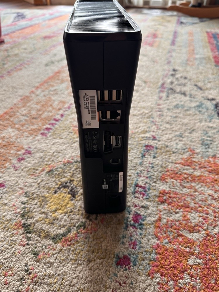 Microsoft Xbox 360 E Black Home Console HDMI Ethernet USB Wi-Fi Capability