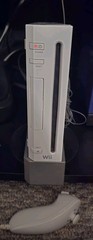 Nintendo Wii Console Bundle OEM Remote Nunchuk Sensor Bar Stand Cables Clean