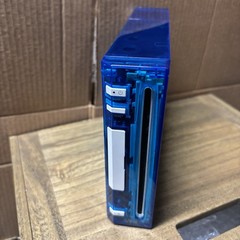 Custom Transparent (Clear) Blue Nintendo Wii – GameCube Compatible -Console Only
