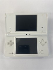 Nintendo DSi Launch Edition White W Charger And 3D Printed Stand TESTED