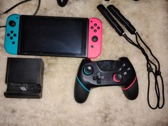 Nintendo Switch V1 Console Bundle COMPLETE SET w Games, extra Accessories