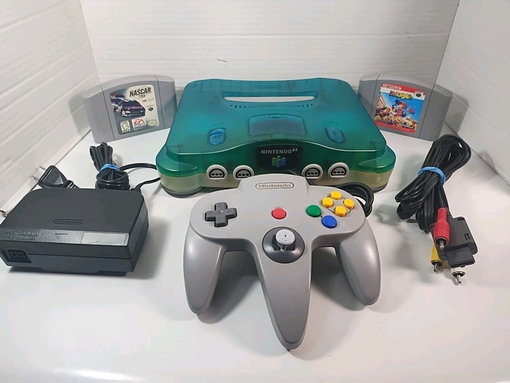 Nintendo 64 N64 Ice Blue Console w/ Controller & Games | Japanese (Region Free)