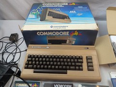 Commodore 64 Computer Untested w/ Box Matching # Manual Vicmodem Cassette 1530