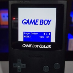 Black Gameboy Color Console OLED Touch Screen And USB-C Rechargeable Battery Mod