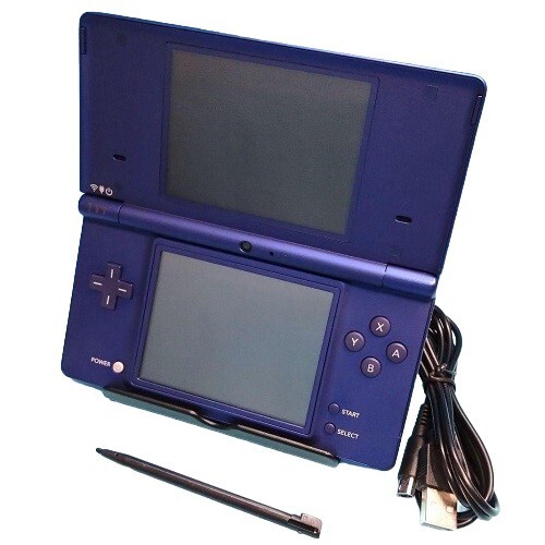 DSi XL Handheld System – Midnight Blue With Games stylus ChargTested & Working