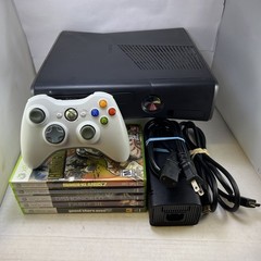 Xbox 360 S Slim 4GB Console Bundle Controller Lot Of 5 Games #ML45
