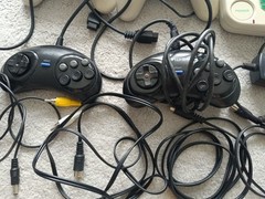 Set of consoles Sega Mega Drive 2.Full set.Cartridge Mortal Kombat 3.Working