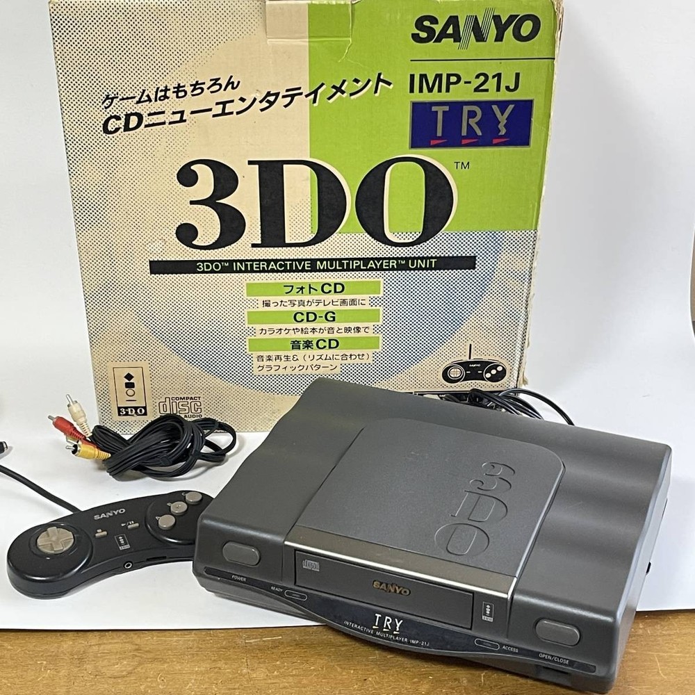 SANYO 3DO TRY Console System Boxed Tested IMP-21J JAPAN Game 34908649