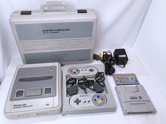 Super Famicom 1chip-01 Console Nintendo Box case Super Mario Land 1 2 set NTSC-J