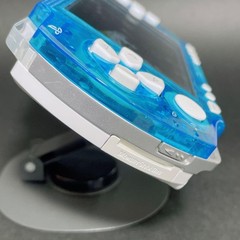 Sony PSP-1000 IPS Screen Skeleton Blue White MOD Tested Working Region Free