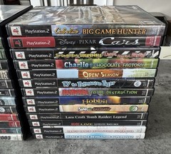 PS2 Slim Bundle – Console+Controller+8MB Card+OEM Cables+ 40+ Games L@@K + READ