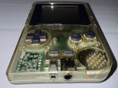 Clear Nintendo Game Boy Pocket Set w Battery Door + Game & Watch Gallery 2 Works