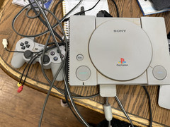 Sony PlayStation 1 PS1 SCPH-7501 Console w/ OEM Controller & Cables TESTED Worki