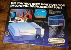 1986 Control Deck complete in box nintendo nes Super Mario Game Pak cart nr-MINT