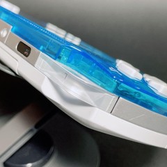 Sony PSP-1000 IPS Screen Skeleton Blue White MOD Tested Working Region Free