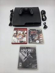 Sony PlayStation 3 PS3 Slim Console 320GB With Controller And Games CECH-3001B