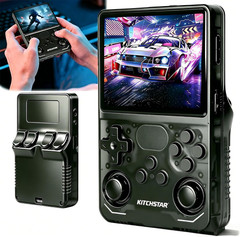 R36S Retro Handheld Game Console, 3.5 Inch 640X480 IPS Screen, 64GB Built-In 15,