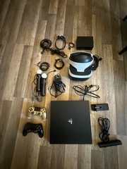 Sony PlayStation 4 Pro + PSVR bundle w/ 2 controllers/camera (all working)