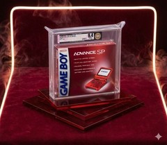 Graded 9.4 Nintendo Game Boy Advance SP Handheld System – Flame Red, LOOK!
