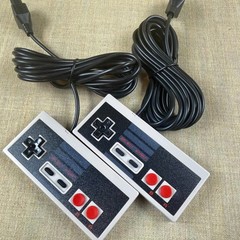 Nintendo NES Console Bundle 2 Controllers New Pin Connector Tested Clean