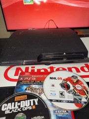 Sony PlayStation 3 PS3 Slim 160GB Console CECH-2501A TESTED WORKS Batman Arkham