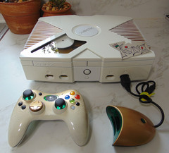 ✨✨ ALL WHITE Edition Original Xbox Console ✨ WHITE / GOLD Stripes ✨✨