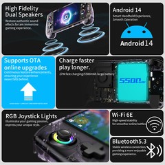 RG557 Handheld Game Console Android 14 5.48′ AMOLED Screen