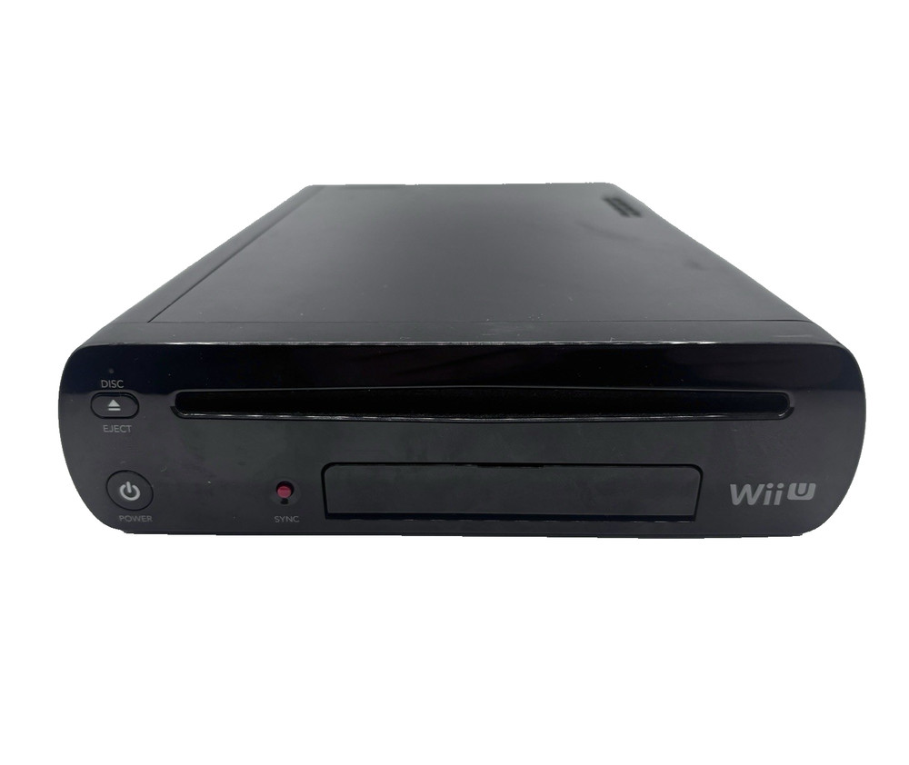 Nintendo Wii U Console System ONLY 32GB Black (WUP-101(02) W/ Games inside