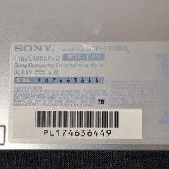 Sony Playstation 2 PS2 Bundle Slim Console Silver 2x Controller, Mem Card 8 Game