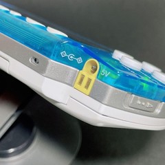 Sony PSP-1000 IPS Screen Skeleton Blue White MOD Tested Working Region Free