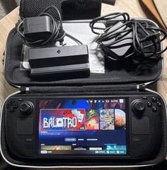 Valve Steam Deck 1TB OLED Handheld Console Black USB-C Wi-Fi Bluetooth w/ Case