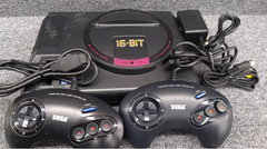 Sega Mega Drive HAA-2510 Console w/ 2 Controller AC Adapter Japan