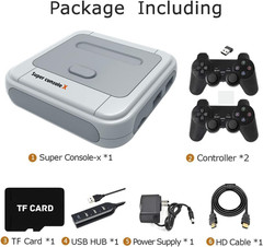 Super Console X Retro Video Game Console Built in 117,000+ Games,Emulator Consol