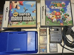 Nintendo DS Electric Blue System And Games Bundle
